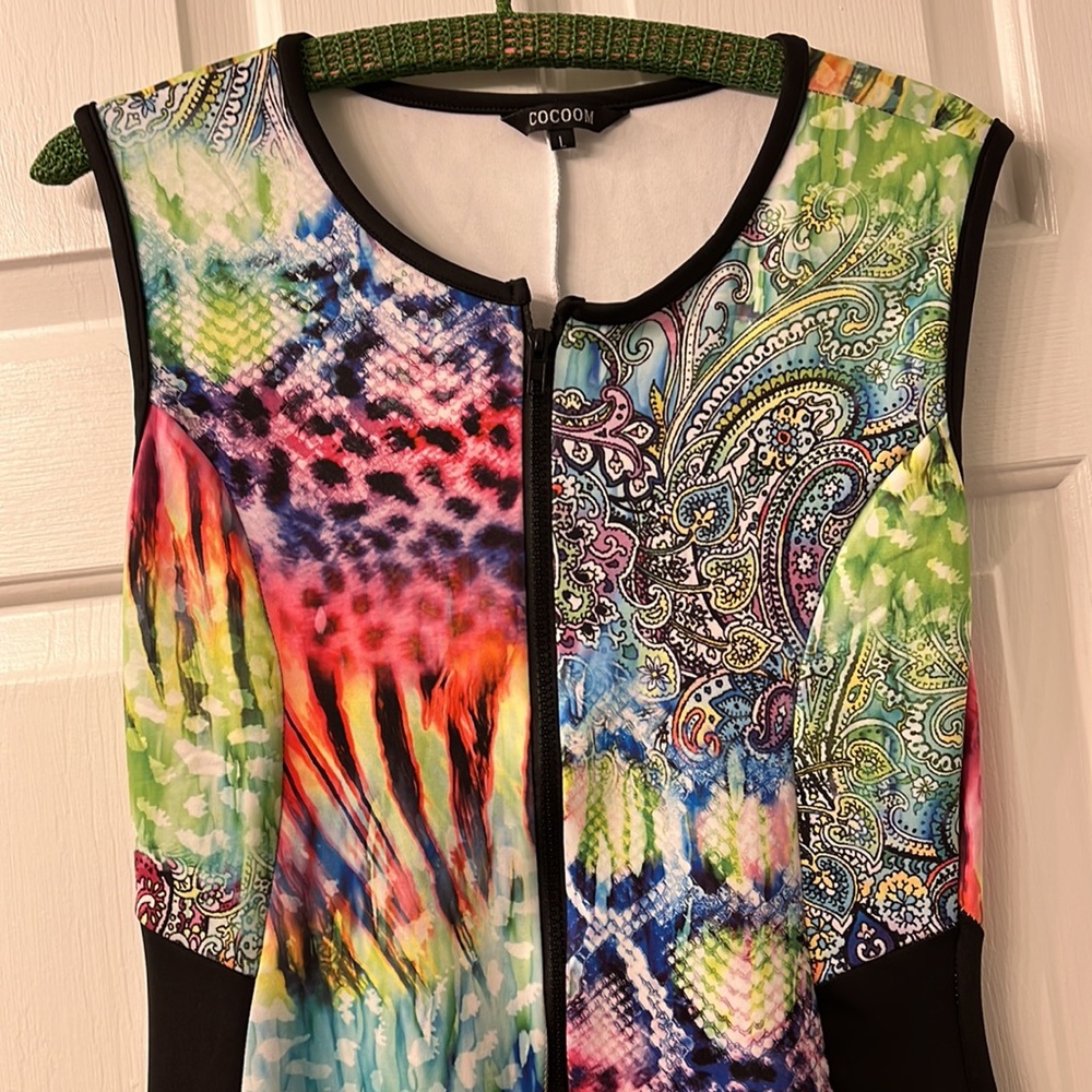 Unique Multi Pattern Dress - Picture 2 of 6